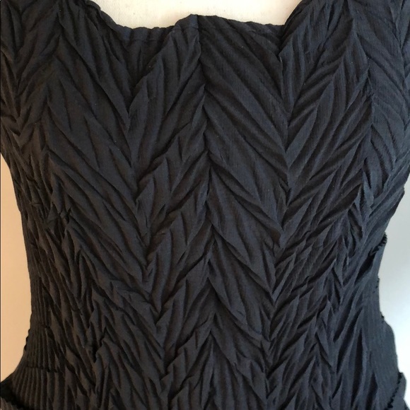 Babette pleated Black Top NWOT - Picture 3 of 8